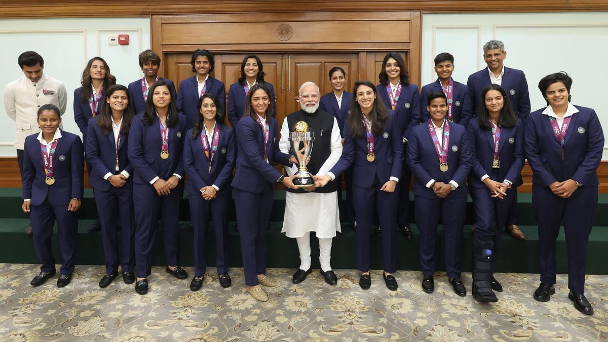 World Cup-winning Indian team meets Prime Minister Narendra Modi in New Delhi